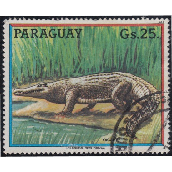Paraguay 2071 1984 Cocodrilo Yacaré usados Paraguay 2071 1984 Cocodrilo Yacaré usados