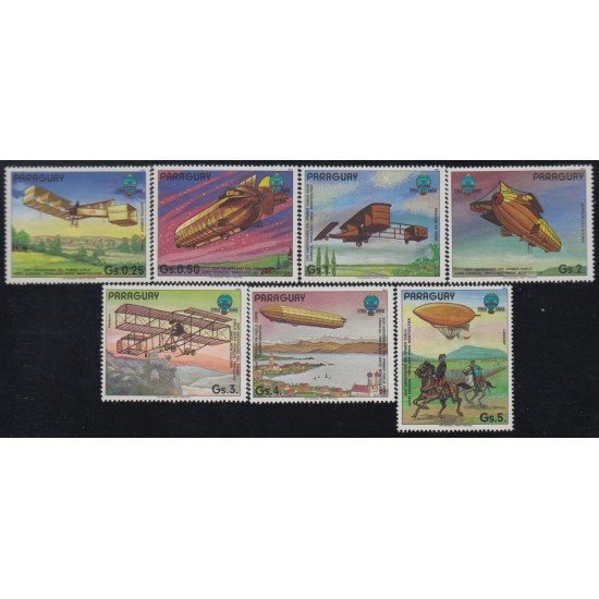 Paraguay 2056/62 1984 Aviones y dirigibles MNH Paraguay 2056/62 1984 Aviones y dirigibles MNH