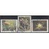Paraguay 2724/26 1997 Protección del medio ambiente flores flowers usados