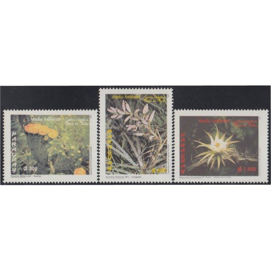 Paraguay 2724/26 1997 Protección del medio ambiente flores flowers MNH Paraguay 2724/26 1997 Protección del medio ambiente flores flowers MNH