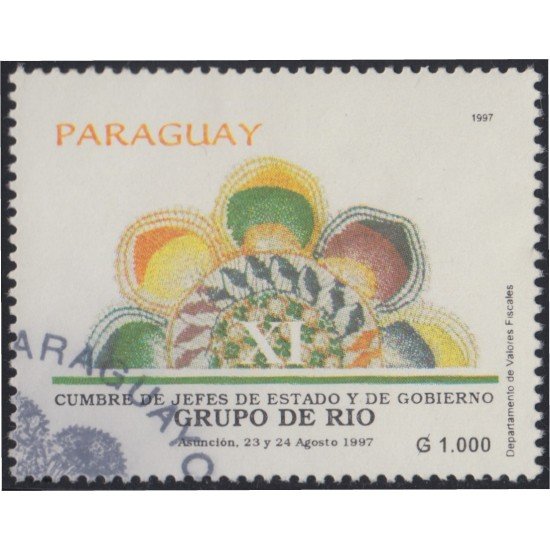 Paraguay 2723 1997 Cumbre de Jefes de Estado y de Gobierno Grupo de Río usados Paraguay 2723 1997 Cumbre de Jefes de Estado y de Gobierno Grupo de Río usados