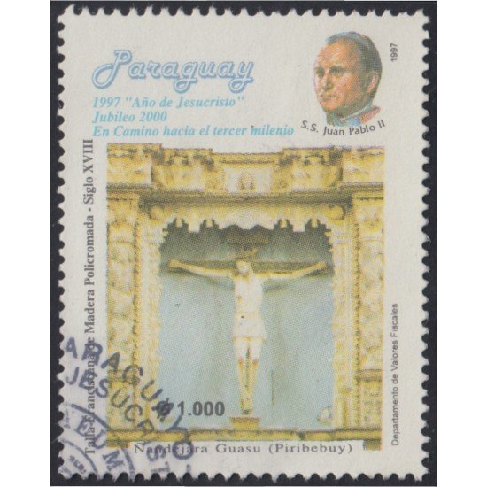Paraguay 2722 1997  Talla Franciscana - Siglo XVIII Juan Pablo II usados