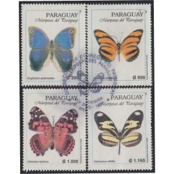 Paraguay 2716/19 1997 Mariposas Butterflies usados Paraguay 2716/19 1997 Mariposas Butterflies usados