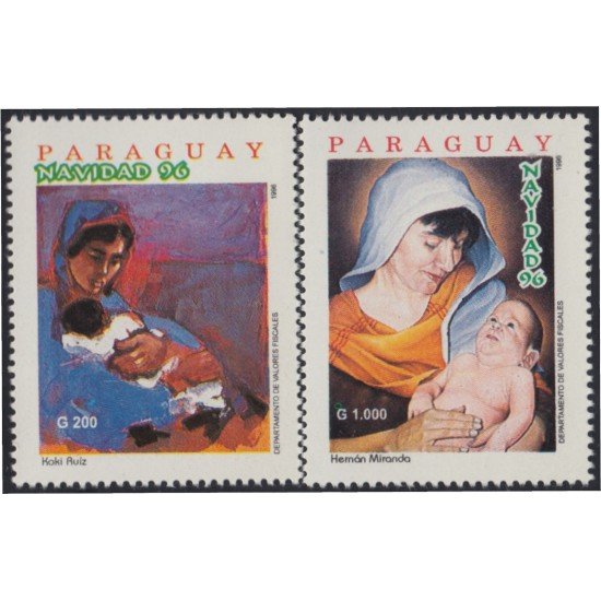 Paraguay 2714/15 1996 Navidad Chirstmas MNH