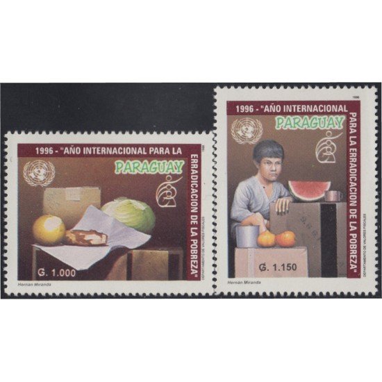 Paraguay 2712/13 1996 Año Internacional para la erradicación de la pobreza MNH