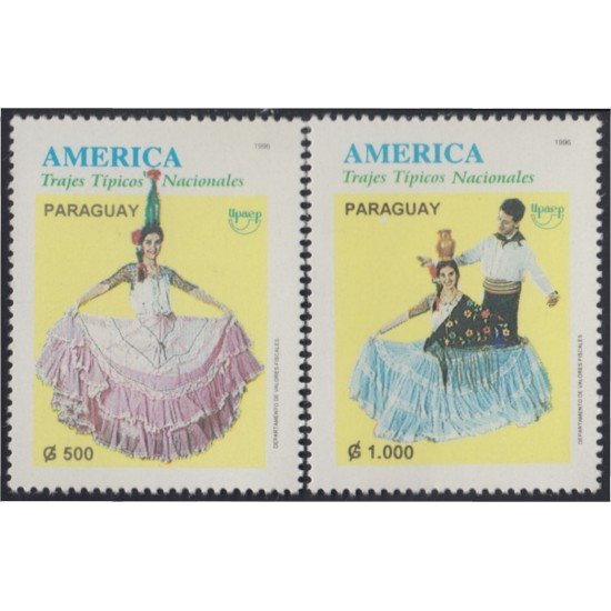 Paraguay 2710/11 1996 América UPAEP Costumbres típicas MNH