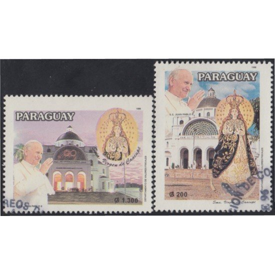 Paraguay 2708/09 1996 S.S Juan Pablo II Virgen de Caacupé usados