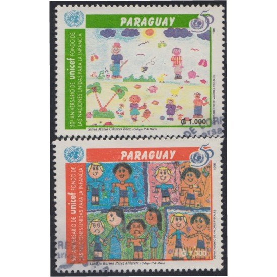 Paraguay 2706/07 1996 50 Años de la UNICEF usados