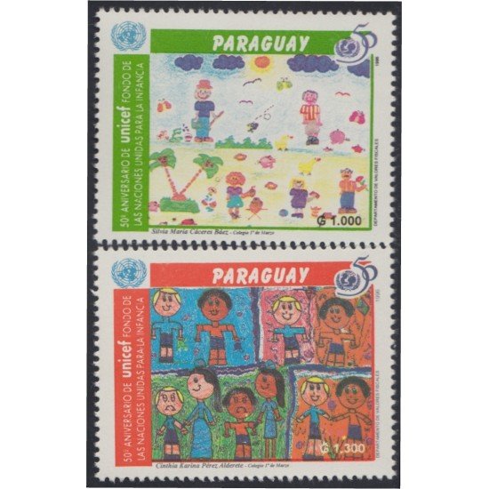 Paraguay 2706/07 1996 50 Años de la UNICEF MNH Paraguay 2706/07 1996 50 Años de la UNICEF MNH