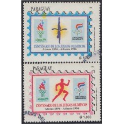 Paraguay 2705AB 1996 Centenario de Juegos Olímpicos Modernos usados Paraguay 2705AB 1996 Centenario de Juegos Olímpicos Modernos usados