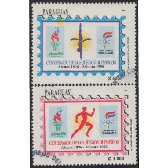 Paraguay 2705AB 1996 Centenario de Juegos Olímpicos Modernos usados
