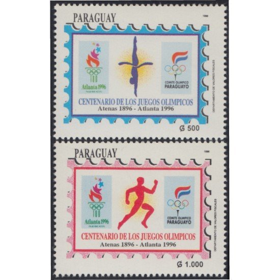 Paraguay 2705AB 1996 Centenario de Juegos Olímpicos Modernos MNH Paraguay 2705AB 1996 Centenario de Juegos Olímpicos Modernos MNH