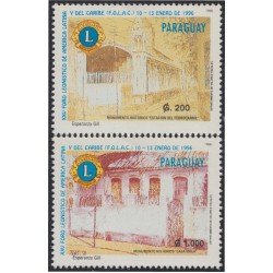 Paraguay 2704/05 1996 Lions Club Monumentos históricos MNH Paraguay 2704/05 1996 Lions Club Monumentos históricos MNH