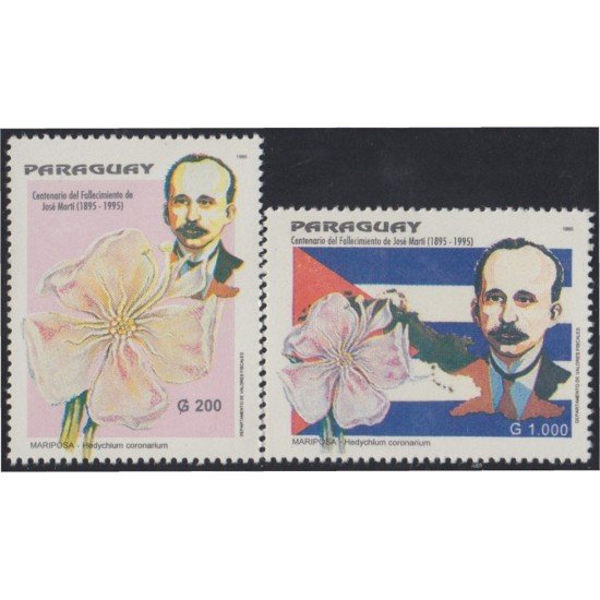 Paraguay 2699AB 1995 50 Años de la muerte de José Martí MNH Paraguay 2699AB 1995 50 Años de la muerte de José Martí MNH