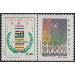 Paraguay 2698/99 1995 50 Años de la Organización de Las Naciones Unidas MNH Paraguay 2698/99 1995 50 Años de la Organización de Las Naciones Unidas MNH