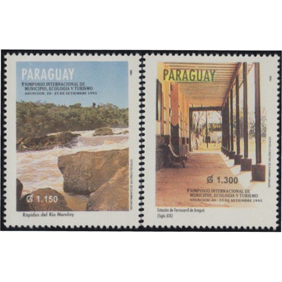 Paraguay 2689/90 1995 Ecología y Turismo MNH Paraguay 2689/90 1995 Ecología y Turismo MNH