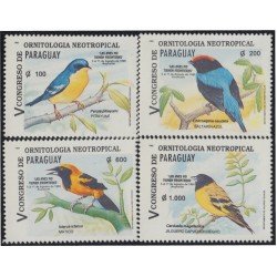 Paraguay 2685/88 1995 1º Congreso de Ornitología Neotropical MNH Paraguay 2685/88 1995 1º Congreso de Ornitología Neotropical MNH