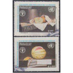 Paraguay 2683/84 1995 50º Aniversario de la FAO usados Paraguay 2683/84 1995 50º Aniversario de la FAO usados