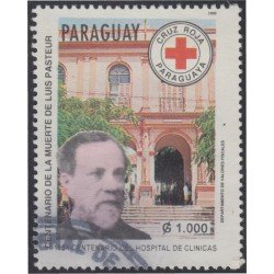 Paraguay 2680 1995 Luis Pasteurs Centenario del Hospital Clínicas usados Paraguay 2680 1995 Luis Pasteurs Centenario del Hospital Clínicas usados