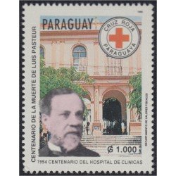 Paraguay 2680 1995 Luis Pasteurs Centenario del Hospital Clínicas MNH Paraguay 2680 1995 Luis Pasteurs Centenario del Hospital Clínicas MNH