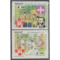 Paraguay 2676/77 1994 75º Aniversario de la creación de la Cruz Roja paraguayense MNH Paraguay 2676/77 1994 75º Aniversario de la creación de la Cruz Roja paraguayense MNH