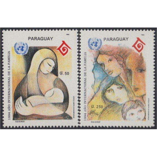 Paraguay 2670/71 1994 Año Internacional de la Familia MNH Paraguay 2670/71 1994 Año Internacional de la Familia MNH