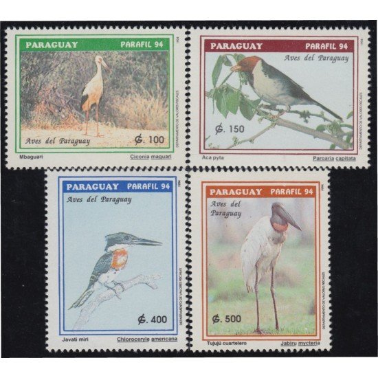 Paraguay 2664/67 1994 Parafil 94 Pájaros Birds MNH