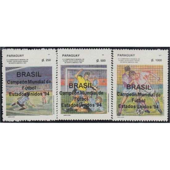 Paraguay 2652/54 1994 Copa del mundo de fútbol en los Estados Unidos MNH