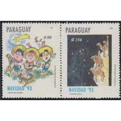 Paraguay 2634/35 1993 Navidad Christmas MNH Paraguay 2634/35 1993 Navidad Christmas MNH