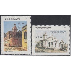 Paraguay 2631/32 1993 Centenario de la Iglesia de la Encarnación MNH Paraguay 2631/32 1993 Centenario de la Iglesia de la Encarnación MNH