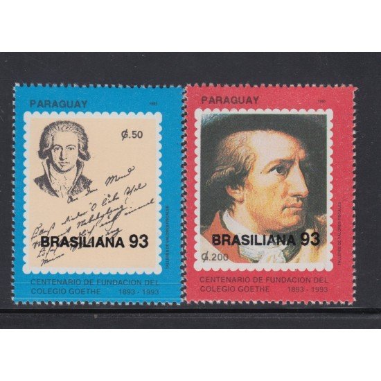 Paraguay 2629/30 1993 35º Aniversario de la cruzada mundial de la amistad MNH