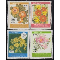 Paraguay 2613/16 1993 Asociación Santa Isabel Flores flowers MNH Paraguay 2613/16 1993 Asociación Santa Isabel Flores flowers MNH