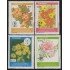 Paraguay 2613/16 1993 Asociación Santa Isabel Flores flowers MNH