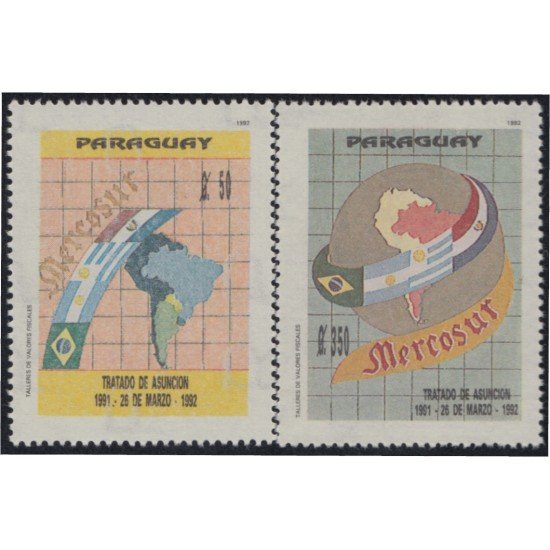 Paraguay 2609/10 1992 Mercosur Aniversario del Tratado de Asunción MNH