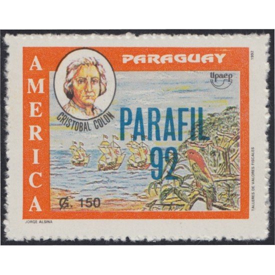 Paraguay 2592 1992 Parafil 92 Exposición Filatélica Nacional MNH