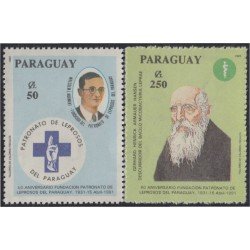 Paraguay 2574/75 1992 60º Aniversario de la fundación para leprosos paraguayensis MNH Paraguay 2574/75 1992 60º Aniversario de la fundación para leprosos paraguayensis MNH