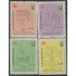 Paraguay 2563/66 1991 Diseños esgrafiados MNH
