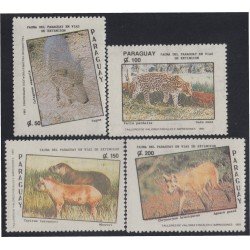 Paraguay 2559/62 1991 Fauna paraguaya en vías de extinción MNH Paraguay 2559/62 1991 Fauna paraguaya en vías de extinción MNH