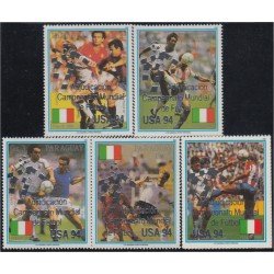 Paraguay 2551/55 1991 Copa del mundo de fútbol de 1994 en Estados Unidos MNH Paraguay 2551/55 1991 Copa del mundo de fútbol de 1994 en Estados Unidos MNH