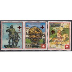 Paraguay 2548/50 1991 700 Aniversario de Confederación helvética MNH Paraguay 2548/50 1991 700 Aniversario de Confederación helvética MNH