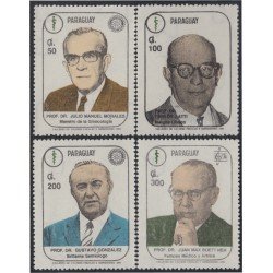 Paraguay 2529/32 1991 Médicos paraguayos célebres MNH Paraguay 2529/32 1991 Médicos paraguayos célebres MNH