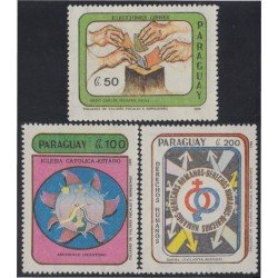 Paraguay 2526/28 1990 Derechos humanos elecciones libres iglesia católica-estado MNH Paraguay 2526/28 1990 Derechos humanos elecciones libres iglesia católica-estado MNH