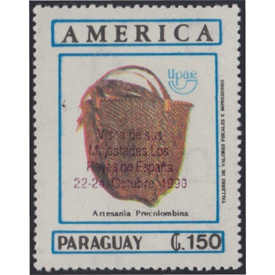 Paraguay 2525 1990 Serie América UPAEP Artesanía precolombina MNH Paraguay 2525 1990 Serie América UPAEP Artesanía precolombina MNH