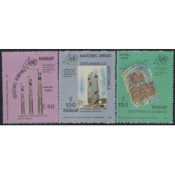 Paraguay 2522/24 1990 Naciones Unidas MNH Paraguay 2522/24 1990 Naciones Unidas MNH