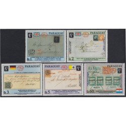 Paraguay 2511/15 1990 150 Años de la primera estampilla MNH Paraguay 2511/15 1990 150 Años de la primera estampilla MNH