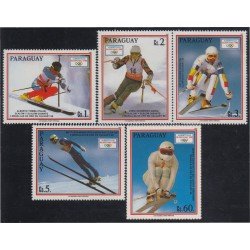Paraguay 2500/04 1990 Juegos olímpicos de invierno 1992 en Albertville Francia MNH Paraguay 2500/04 1990 Juegos olímpicos de invierno 1992 en Albertville Francia MNH