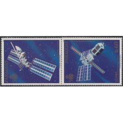 Paraguay 2383 1989 Estación espacial Columbus Satélite MNH Paraguay 2383 1989 Estación espacial Columbus Satélite MNH