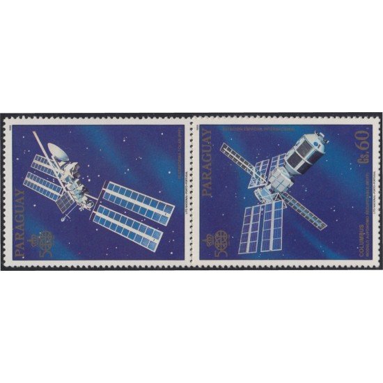 Paraguay 2383 1989 Estación espacial Columbus Satélite MNH Paraguay 2383 1989 Estación espacial Columbus Satélite MNH