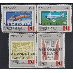 Paraguay 2339/42 1987 Aeropex 88 Exposición filatélica internacional MNH Paraguay 2339/42 1987 Aeropex 88 Exposición filatélica internacional MNH