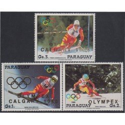 Paraguay 2336/38 1987 Olympex 88 MNH Paraguay 2336/38 1987 Olympex 88 MNH